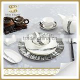 Wholesale exclusive porcelain dinnerware, party tableware set, hotel used dinner plates