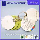 Circular Rectangular Custom Logo Personalized Luggage Bag paper Tag