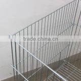 Heavy Duty Collapsible Dump Bin Metal Wire Storage Cage/Basket for Supermarket thumbnail-4