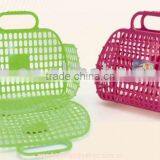 Folding Plastic Basket With Handle (S)