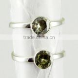 Bring Good Fortune Green CZ 925 Sterling Silver Toe Ring, Silver Jewelry Wholesaler, 925 Silver Jewelry