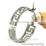 Polish Finish Laser Cut Stainless Surgical Steel Old Model Earrings