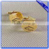 Factory Stamping Brass Custom Logo Gold Metal Cufflinks