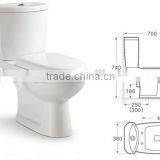 Sanitary Ware Bathroom wc Toilet Ceramic Washdown s Trap p Trap Two Piece Toilet China Supplier Cheap Toilet on Sale Y802 thumbnail-2