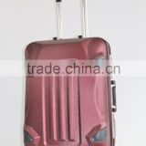 Hard ABS aluminum frame with brake wheels trolley luggage