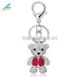 Custom Made Alloy Opal Crystal Doll Bears Keychain thumbnail-3
