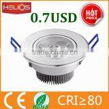 Cheap Price 3w Indoor Recessed Led Ceiling Light