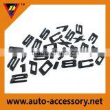 Chrome adhesive tape plastic 3d sign letters & numbers