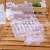20*13*4cm Of 24 CompartmentNew Adjustable Plastic Storage Box Earring Jewelry Bin Case Container