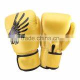 Boxing Gloves White With Red & Black Patches
