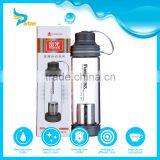 2016 Double Foldable Bpa Free Silicone Glass Water Bottle With Tea Infuser thumbnail-1