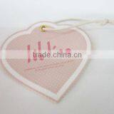 Heart-shaped Personalized Garment Hang Tags for Clothing