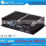 Fanless Mini pc Industrial Computer With 2 COM 4 USB 3.0 Intel Celeron 1037u thumbnail-4