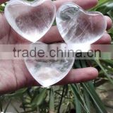 Lovely natural clear heart shaped quartz crystal for gift