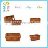 Hot Sale High Quality pp Material Custom Size Plastic Wicker Basket for Sale thumbnail-6