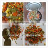 No add Preservatives for Canned Food Canned Mixed Vegetable in Tins