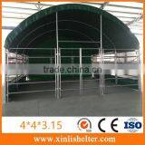 PVC Fabric Cover With Steel Fencing Built Livestock Shelters