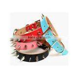 Real Leather Dog Collar With Spike thumbnail-2