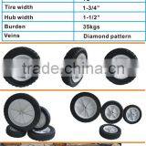 China Semi Pneumatic Rubber Tyre Wheel Tire, Hard Rubber,metal Wheel,wheelbarrow Tyre thumbnail-4