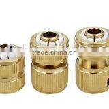 Garden Brass Hose Connector With Water Stop/Quick Connector thumbnail-1
