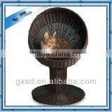 Plastic Rattan Round Shape Pet House