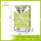 Store More Beautiful Non Woven Fabric Calico Bedroom Wardrobe thumbnail-2