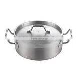 Two Handle Sauce Pan Saucepan Cooker Family Restaurant Hotel Usage Shot Body Stainless Steel Soup Pot With Lid thumbnail-5
