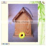 Fancy String Hanging Door Flower Cut Wood Birdhouses thumbnail-4