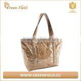 Brown Tyvek Tote Bags Large Lady Hand Bag With PVC Cover thumbnail-2