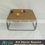 Decorative Metal Tray Table, ottoman table