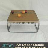 Decorative Metal Tray Table, Ottoman Table thumbnail-1