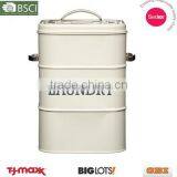 Cream Living Metal Laundry Powder Box