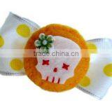 Hot 2017 Best Selling New Product Decorative Custom Handmade Fabric China Supplier Felt Cheap Korean Hair Claw Clip Wholesale thumbnail-1