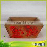 Hand Carved High Quality Promotional Decoration Antique Wooden Vases thumbnail-3