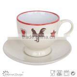 Wholesale Ceramic Chicken Tea Cup and Saucer thumbnail-2