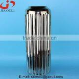 High Quality Home Decor Plating Silver Ceramic Vase, Plating Vase thumbnail-1