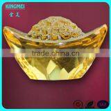 Wholesale Hand Made Crystal Gold Ingot Model,crystal Gold Ingot & Crystal Crafts thumbnail-1