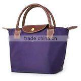 Foldable Nylon Shopping Bag With Zipper and Button Closure thumbnail-2