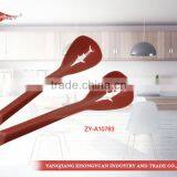 Kitchen Item Plastic Shark Shaped Slotted Spoon With Hole Grip thumbnail-1