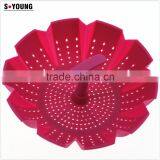 11002 Silicone Foldable Vegetable Steamer Filter thumbnail-2