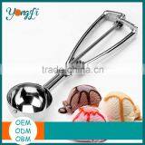 Stainless Steel With Trigger Cookie Spoons Set Ice Cream Scoop Spoon Set thumbnail-1