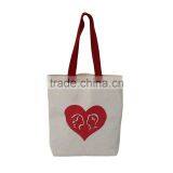 Natural Cotton Canvas Tote Bag/Grocery Shopping Totes/Reusable Shopping Bag thumbnail-1