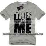 Personalized Mens Silk Screen Print Retch Cotton Casual Short-sleeve T-shirt thumbnail-1