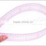 Kearing Brand 5*60cm Length 1.2mm Thickness Straight Flexible Sandwich Line Plastic Garment Ruler for Fashion Deisgn#8005 thumbnail-1