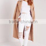 OEM Service Fashion Cheap White Ripped Front Jogger Pants thumbnail-1