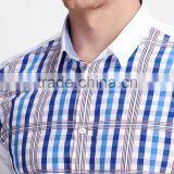 Egyptian Cotton Plaid Men Shirt SHL106 thumbnail-4