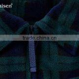 Chinese Supplier Custom Design Men Fleece Plaids Jacket thumbnail-3