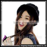 CX-C-197B Wholesale Price In Stock New Style Excellent Real Mink Fur Cap Hat thumbnail-2