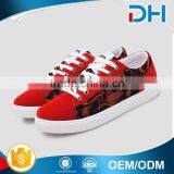 White Rubber Soled Man Comfortable Casual Canvas Shoes