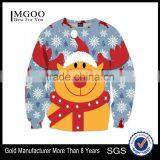 MGOO New Design Christmas Sweatshirt For Men Snow Season Clothing Sublimation Print Crew Neck Sweatshirt thumbnail-1